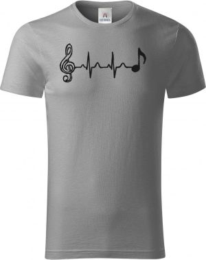 Hudební tep, černý tisk