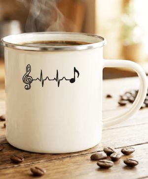 Hudební tep, černý tisk