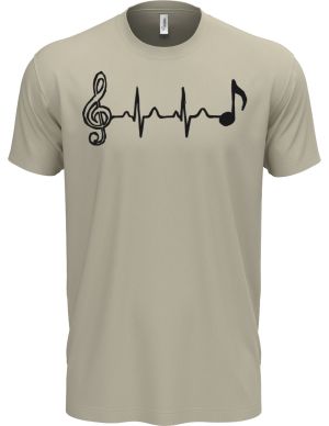 Hudební tep, černý tisk