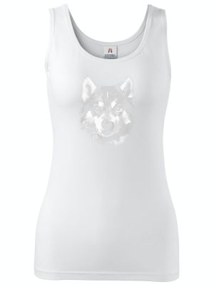 Husky, bílý tisk