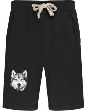 Husky, bílý tisk