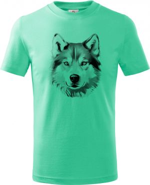 Husky , černý tisk