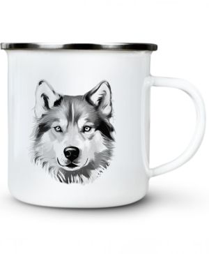 Husky , černý tisk