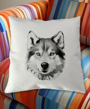 Husky , černý tisk