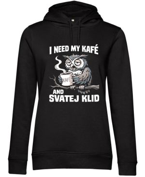 I need my kafé, bílý tisk