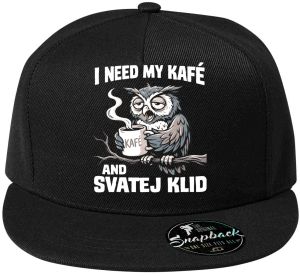 I need my kafé, bílý tisk