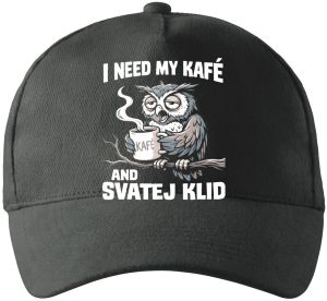I need my kafé, bílý tisk