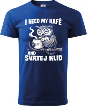 I need my kafé, bílý tisk