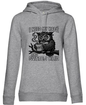 I need my kafé, černý tisk