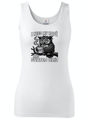 I need my kafé, černý tisk