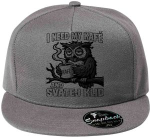 I need my kafé, černý tisk