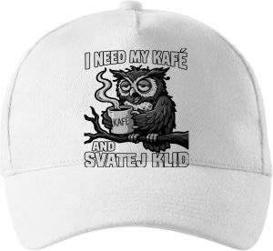 I need my kafé, černý tisk