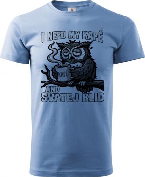 I need my kafé, černý tisk