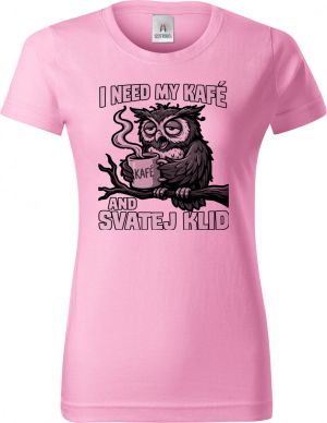 I need my kafé, černý tisk