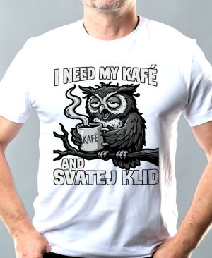 I need my kafé, černý tisk