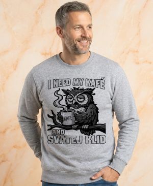 I need my kafé, černý tisk