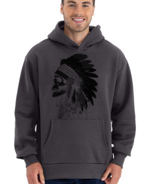 Indiánský náčelník, černý tisk