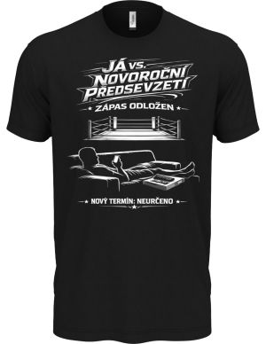 Já vs. předsevzetí – Zápas odložen, bílý potisk