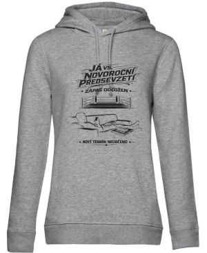 Já vs. předsevzetí – Zápas odložen, černý potisk