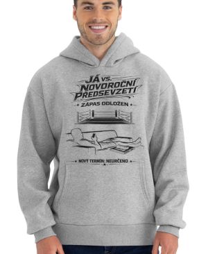 Já vs. předsevzetí – Zápas odložen, černý potisk