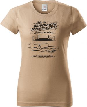 Já vs. předsevzetí – Zápas odložen, černý potisk