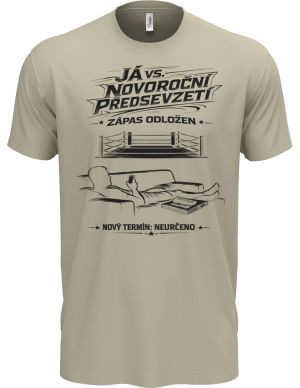 Já vs. předsevzetí – Zápas odložen, černý potisk