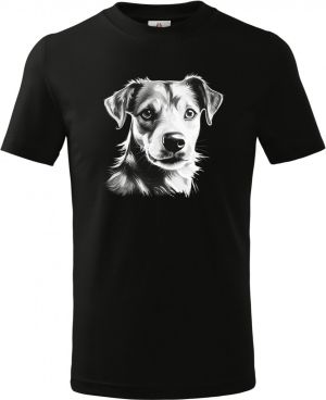 Jack-russell teriér, bílý tisk