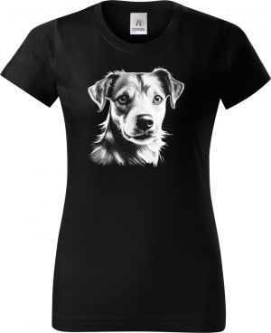 Jack-russell teriér, bílý tisk