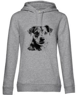 Jack-russell teriér, černý tisk