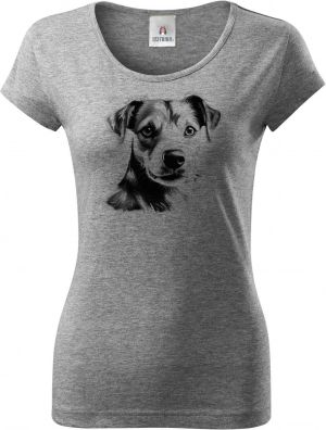 Jack-russell teriér, černý tisk