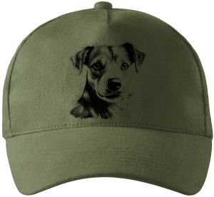 Jack-russell teriér, černý tisk