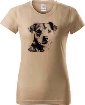 Jack-russell teriér, černý tisk