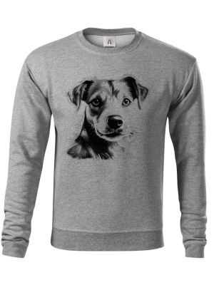 Jack-russell teriér, černý tisk