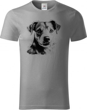 Jack-russell teriér, černý tisk