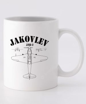 JAKOVLEV JAK3, černý tisk