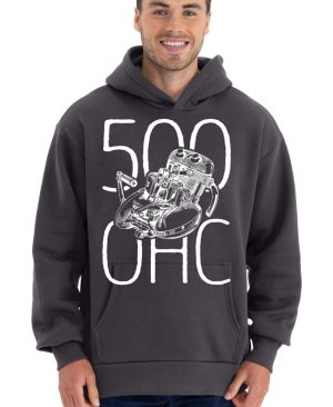 Jawa 500 OHC, MOTOR bílý + text, v15