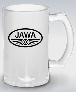 JAWA logo - bílé