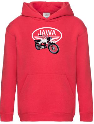 Jawa Mustang - bílý - logo V6