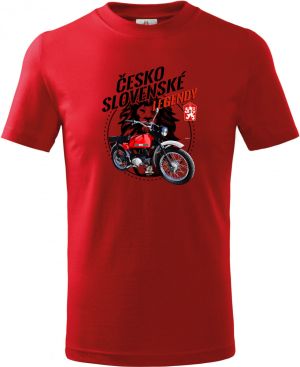 Jawa Mustang - červený - ČESKOSLOVENSKÉ LEGENDY V10