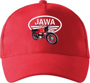 Jawa Mustang - červený - logo V4