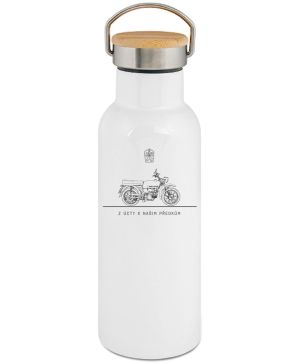 Jawa Mustang - LEGENDA,  z úcty k našim předkům. Minimalistic, bílý potisk