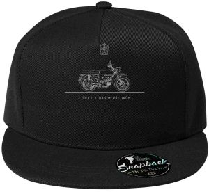 Jawa Mustang - LEGENDA,  z úcty k našim předkům. Minimalistic, bílý potisk