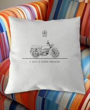 Jawa Mustang - LEGENDA,  z úcty k našim předkům. Minimalistic, bílý potisk