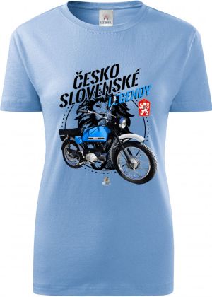 Jawa Mustang - modrý - ČESKOSLOVENSKÉ LEGENDY V7