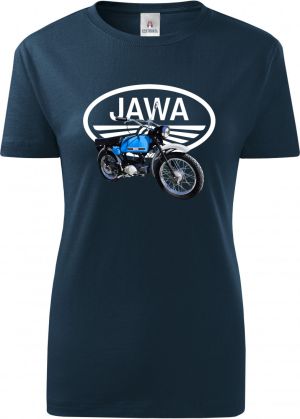 Jawa Mustang - modrý - logo V1