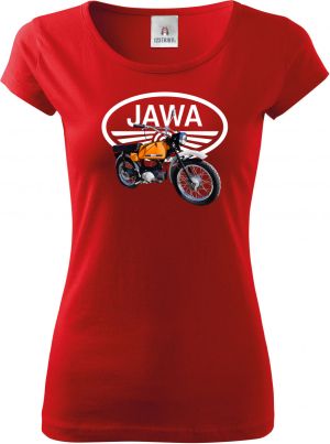 Jawa Mustang - oranžový - logo V5