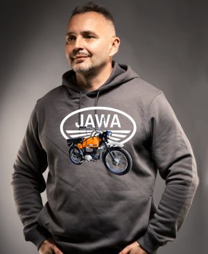 Jawa Mustang - oranžový - logo V5