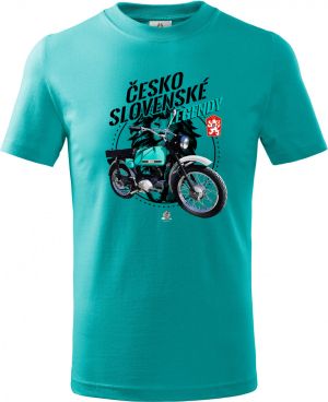 Jawa Mustang - zelenomodrý - ČESKOSLOVENSKÉ LEGENDY V9