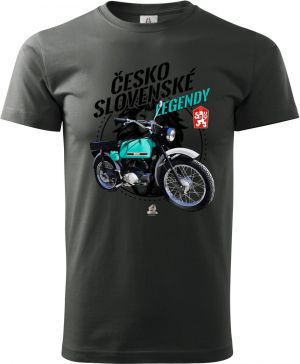 Jawa Mustang - zelenomodrý - ČESKOSLOVENSKÉ LEGENDY V9