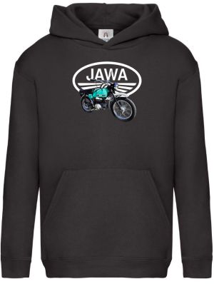 Jawa Mustang - zelenomodrý - logo V3